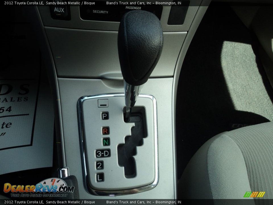 2012 Toyota Corolla LE Sandy Beach Metallic / Bisque Photo #19