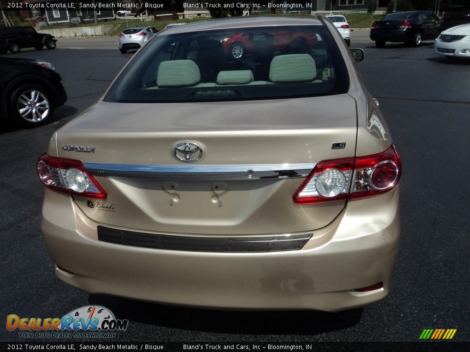 2012 Toyota Corolla LE Sandy Beach Metallic / Bisque Photo #21