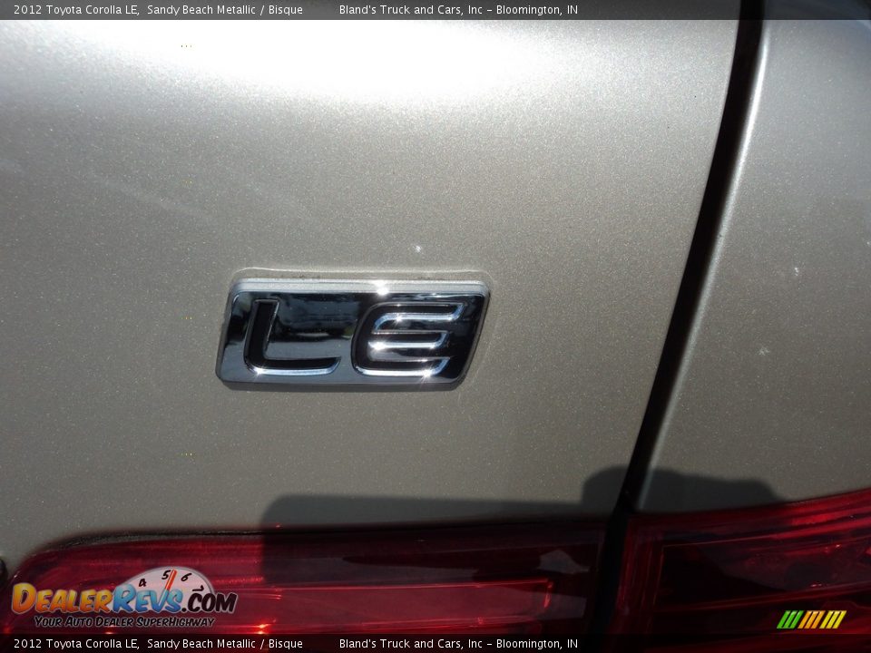 2012 Toyota Corolla LE Sandy Beach Metallic / Bisque Photo #22