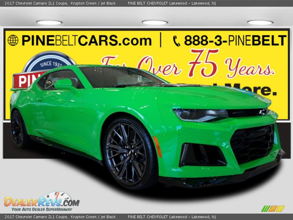 2017 Chevrolet Camaro ZL1 Coupe Krypton Green / Jet Black Photo #1