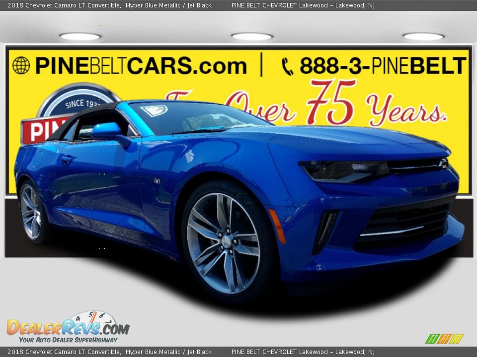 2018 Chevrolet Camaro LT Convertible Hyper Blue Metallic / Jet Black Photo #1