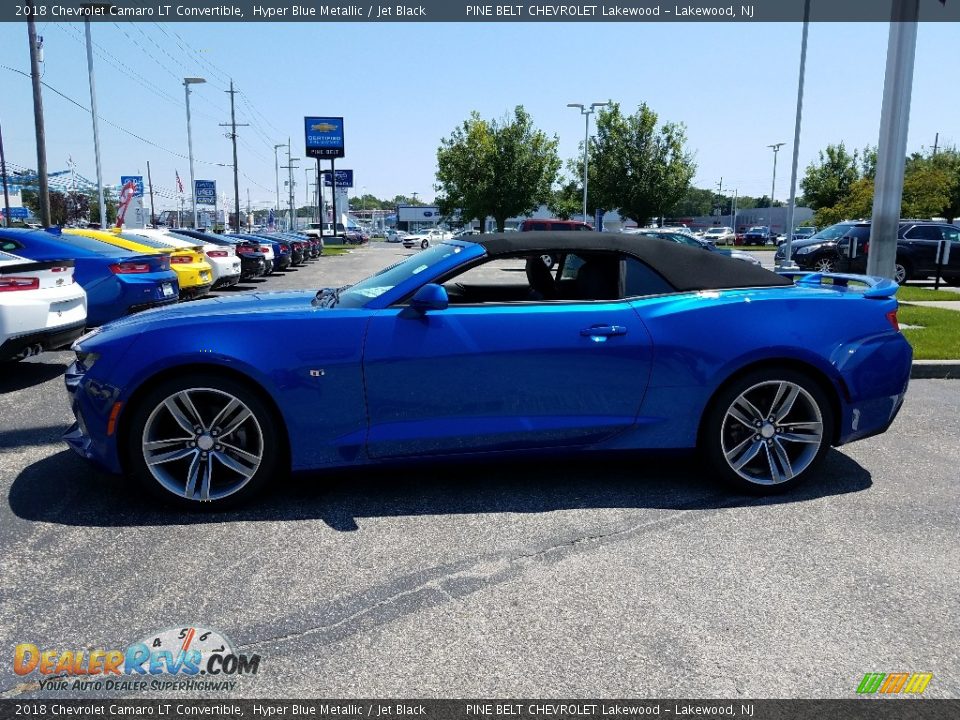 2018 Chevrolet Camaro LT Convertible Hyper Blue Metallic / Jet Black Photo #3