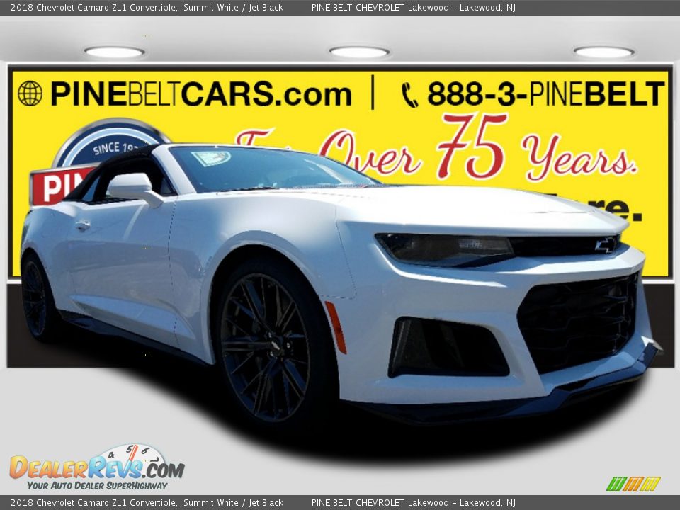2018 Chevrolet Camaro ZL1 Convertible Summit White / Jet Black Photo #1