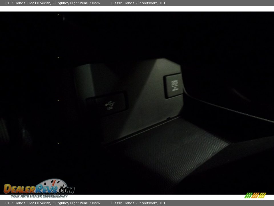 2017 Honda Civic LX Sedan Burgundy Night Pearl / Ivory Photo #19