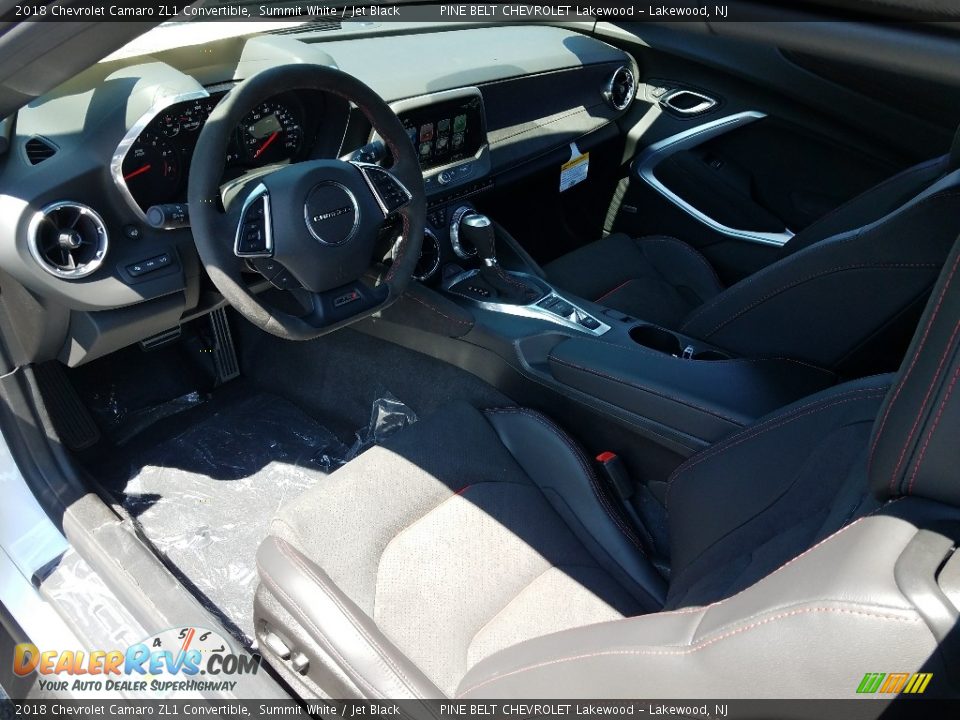 Jet Black Interior - 2018 Chevrolet Camaro ZL1 Convertible Photo #6