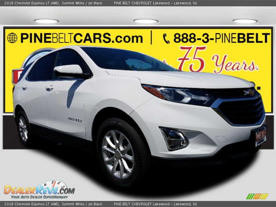 2018 Chevrolet Equinox LT AWD Summit White / Jet Black Photo #1