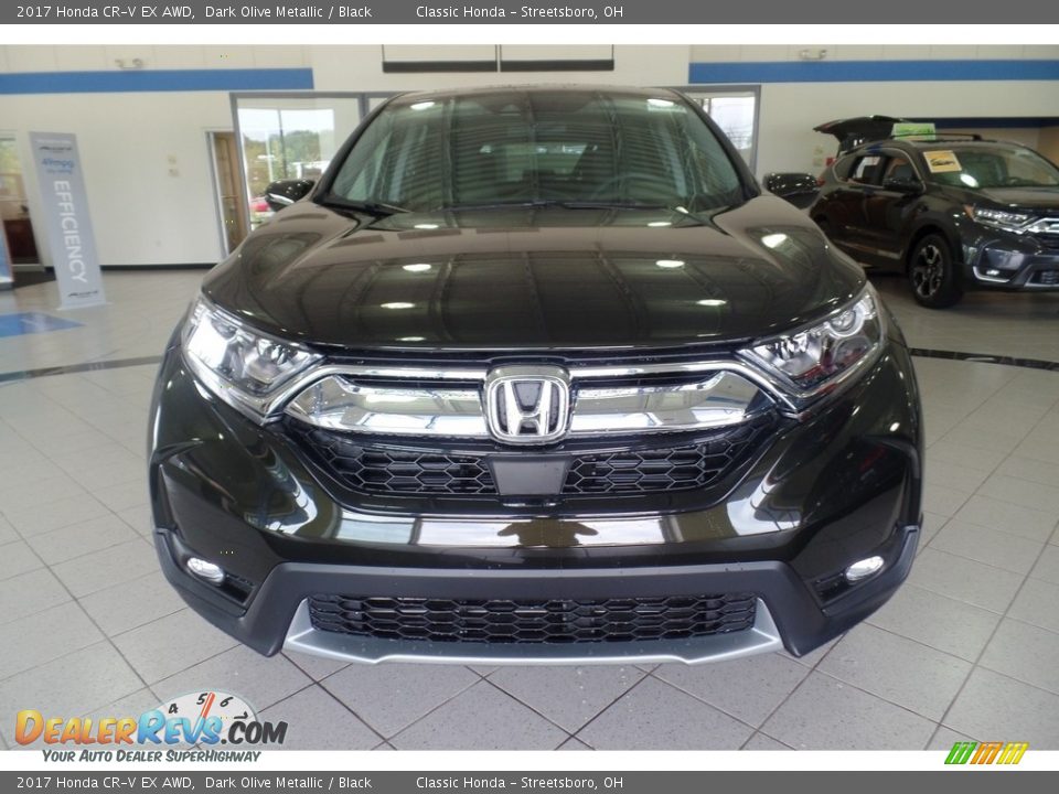 2017 Honda CR-V EX AWD Dark Olive Metallic / Black Photo #3