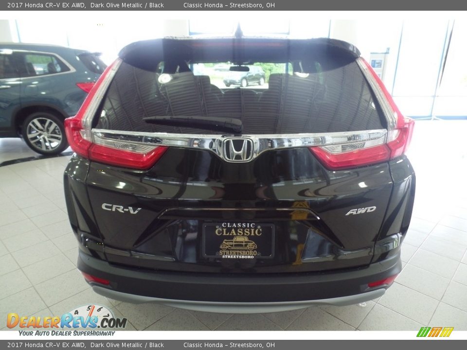 2017 Honda CR-V EX AWD Dark Olive Metallic / Black Photo #4