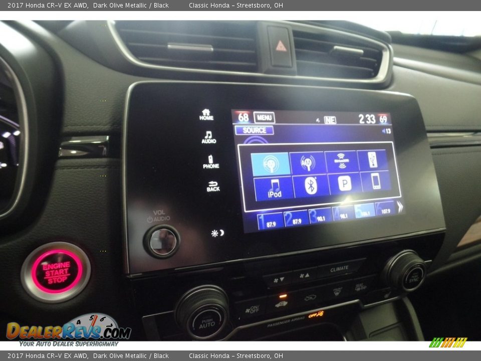 2017 Honda CR-V EX AWD Dark Olive Metallic / Black Photo #11