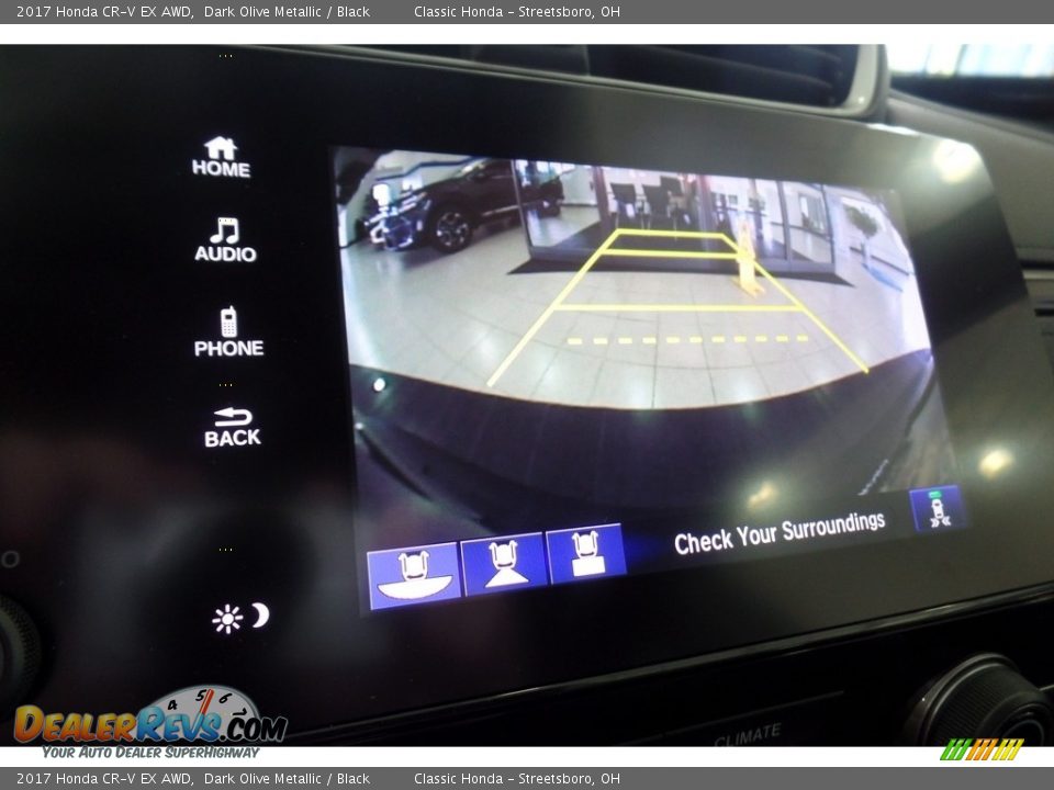 2017 Honda CR-V EX AWD Dark Olive Metallic / Black Photo #12