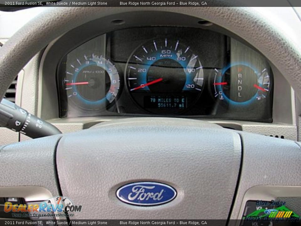 2011 Ford Fusion SE White Suede / Medium Light Stone Photo #17
