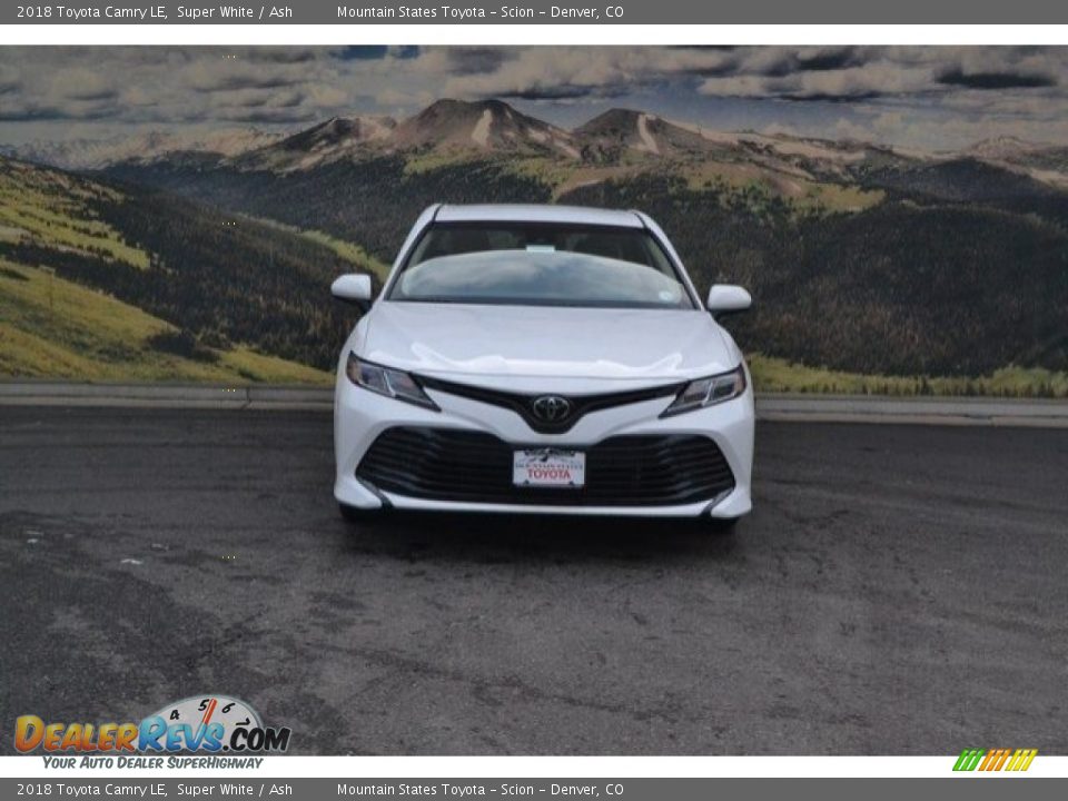 2018 Toyota Camry LE Super White / Ash Photo #2