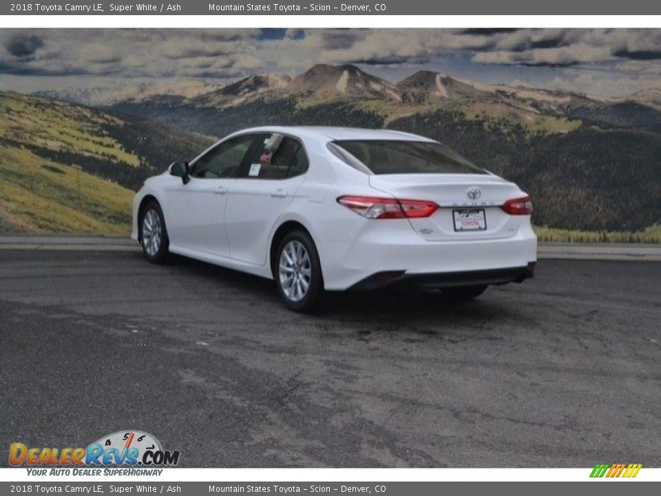 2018 Toyota Camry LE Super White / Ash Photo #3