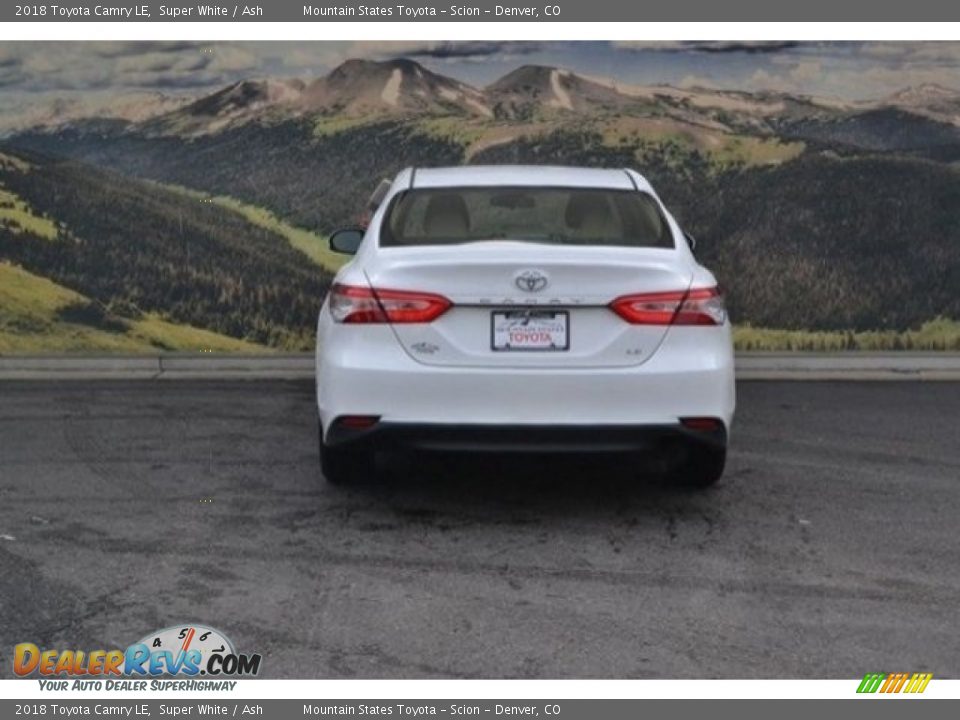2018 Toyota Camry LE Super White / Ash Photo #4