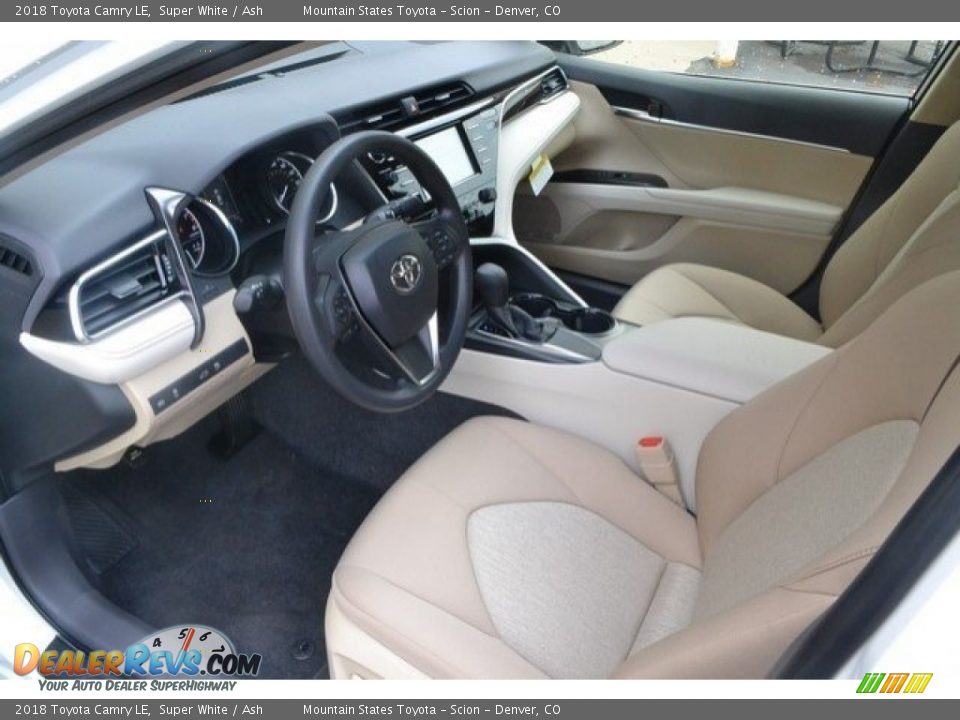 2018 Toyota Camry LE Super White / Ash Photo #5