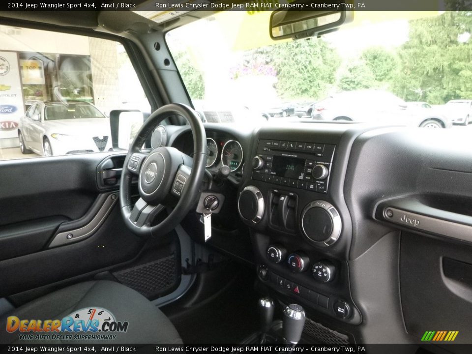 2014 Jeep Wrangler Sport 4x4 Anvil / Black Photo #11