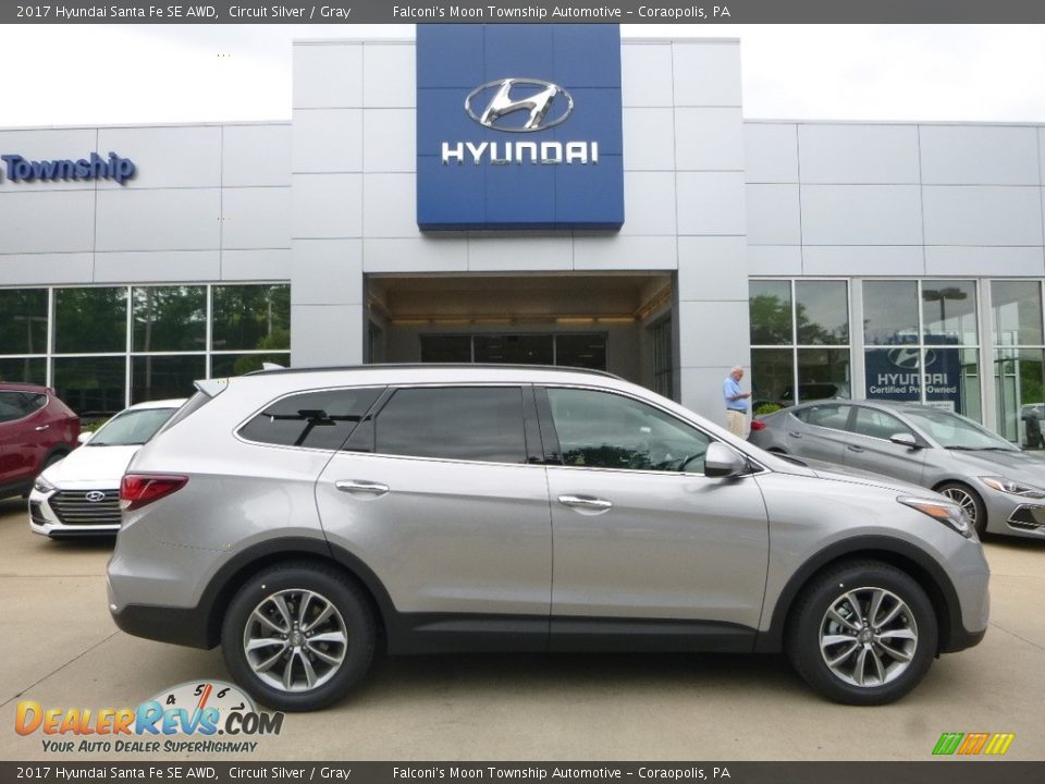 2017 Hyundai Santa Fe SE AWD Circuit Silver / Gray Photo #1