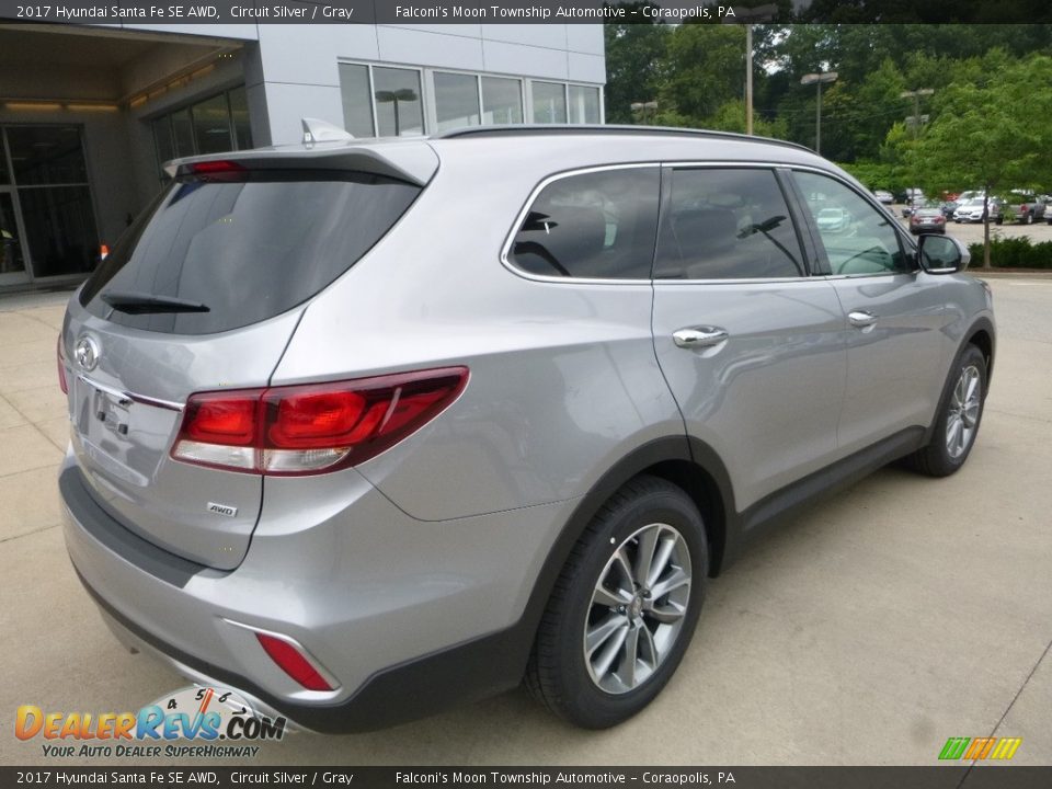 2017 Hyundai Santa Fe SE AWD Circuit Silver / Gray Photo #2
