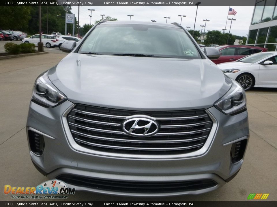 2017 Hyundai Santa Fe SE AWD Circuit Silver / Gray Photo #4
