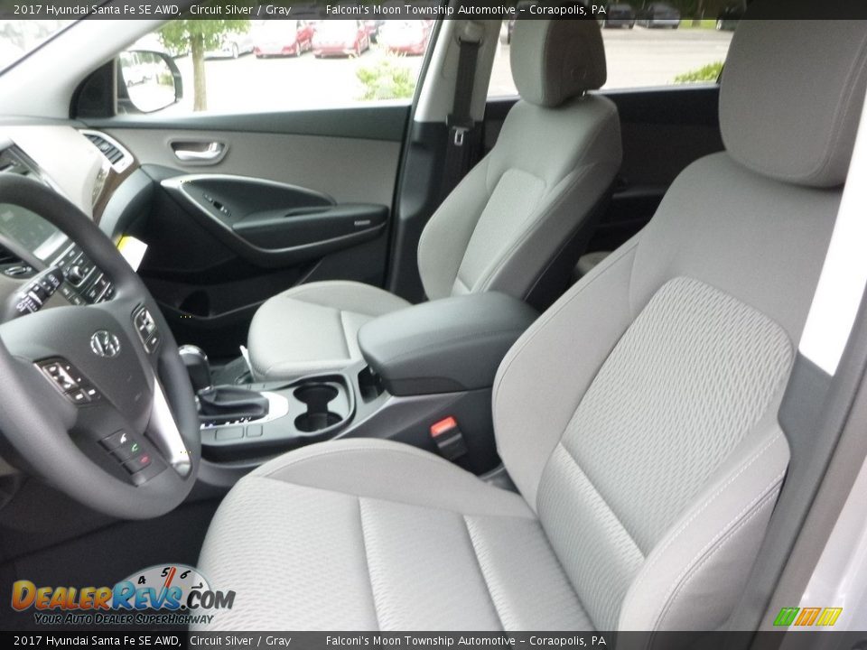 2017 Hyundai Santa Fe SE AWD Circuit Silver / Gray Photo #10