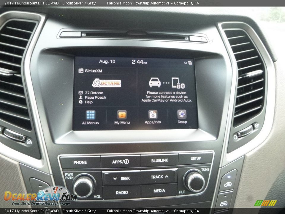 2017 Hyundai Santa Fe SE AWD Circuit Silver / Gray Photo #14