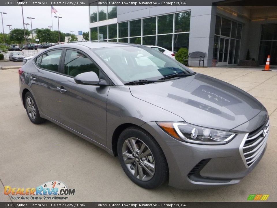 2018 Hyundai Elantra SEL Galactic Gray / Gray Photo #3