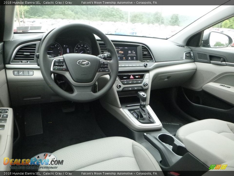 2018 Hyundai Elantra SEL Galactic Gray / Gray Photo #9