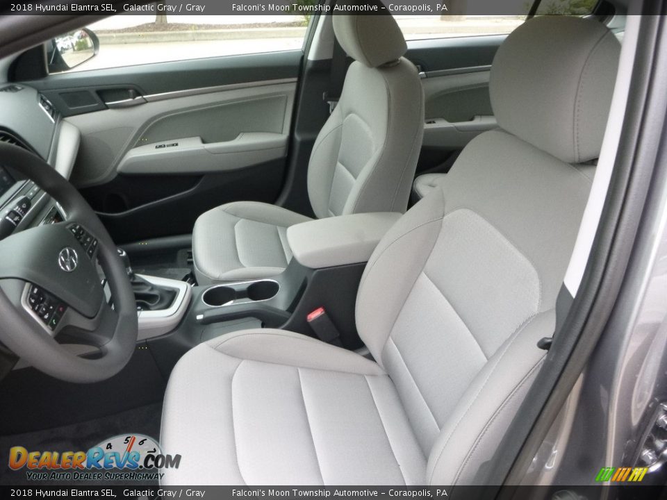 2018 Hyundai Elantra SEL Galactic Gray / Gray Photo #11