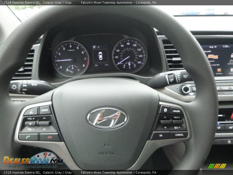 2018 Hyundai Elantra SEL Galactic Gray / Gray Photo #14
