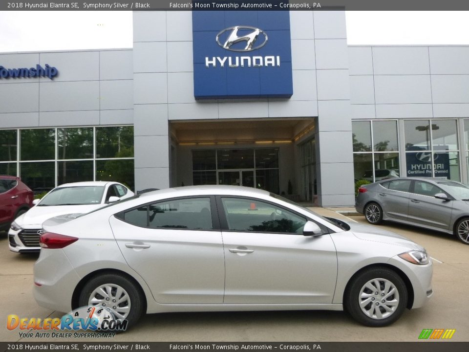 2018 Hyundai Elantra SE Symphony Silver / Black Photo #1