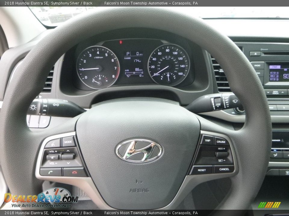 2018 Hyundai Elantra SE Symphony Silver / Black Photo #14