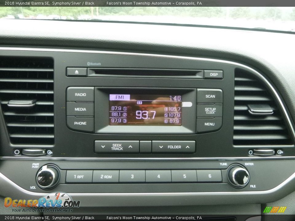 2018 Hyundai Elantra SE Symphony Silver / Black Photo #15