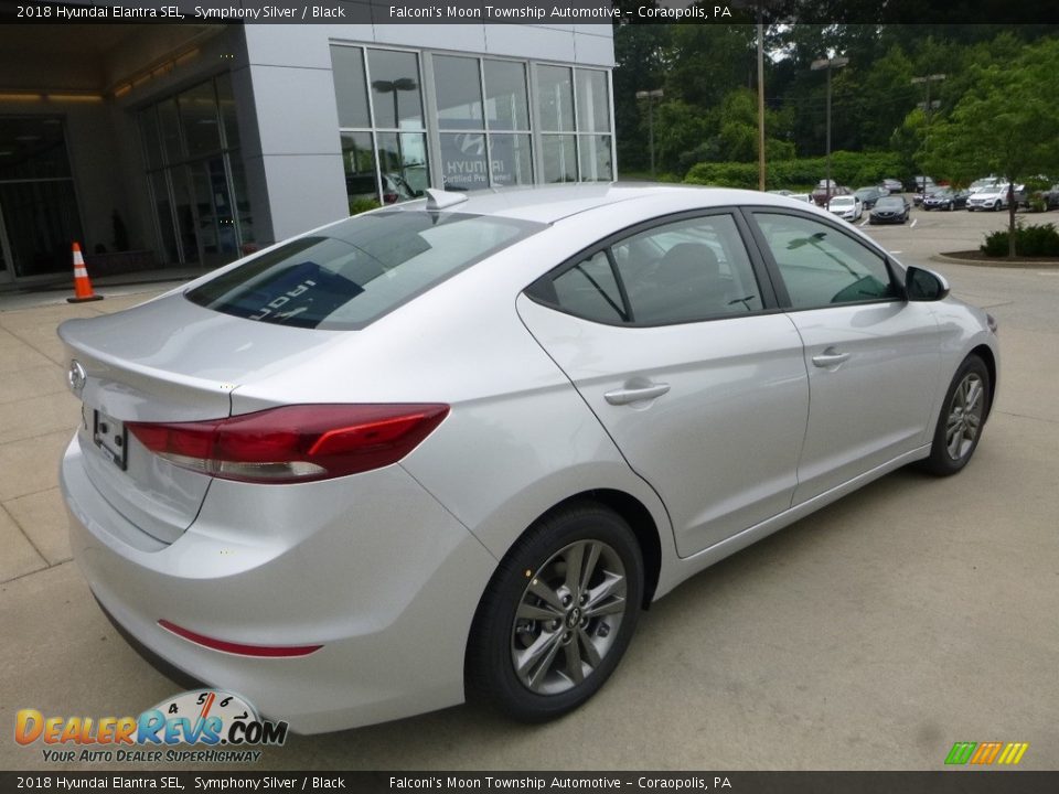 2018 Hyundai Elantra SEL Symphony Silver / Black Photo #2