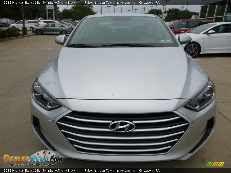 2018 Hyundai Elantra SEL Symphony Silver / Black Photo #4
