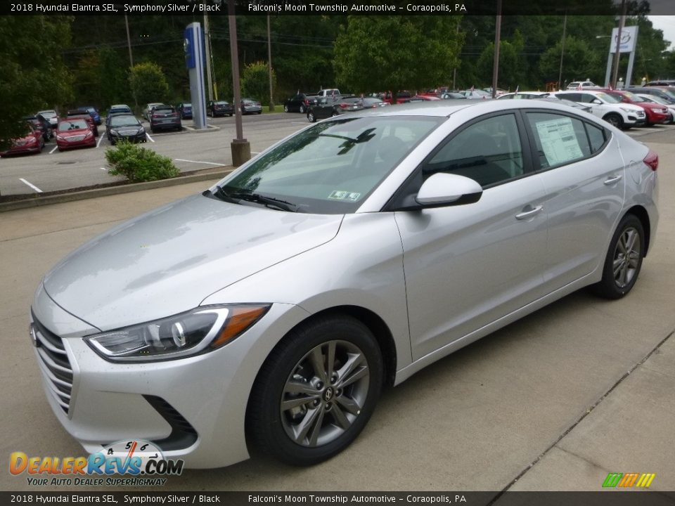 2018 Hyundai Elantra SEL Symphony Silver / Black Photo #5