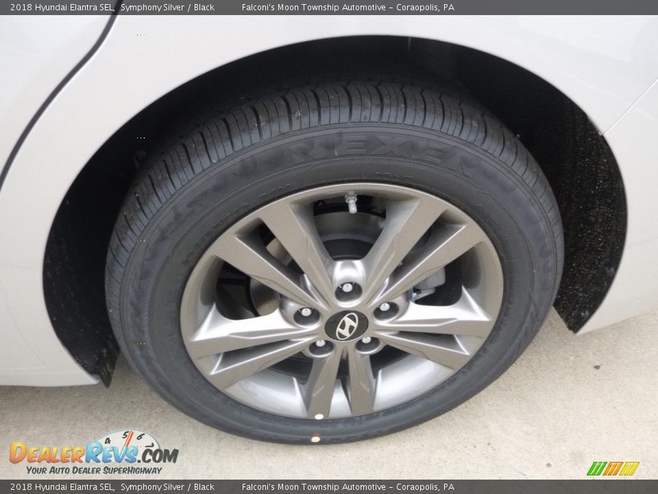2018 Hyundai Elantra SEL Symphony Silver / Black Photo #7