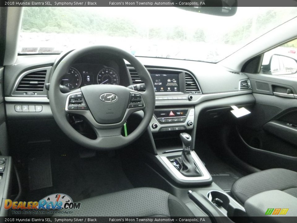 2018 Hyundai Elantra SEL Symphony Silver / Black Photo #9