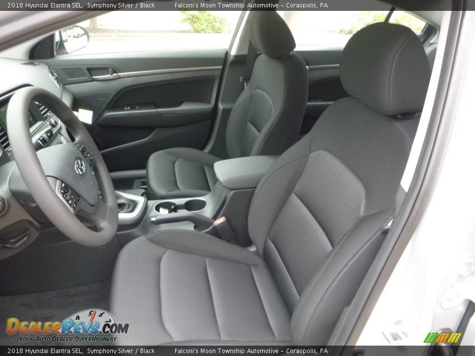 2018 Hyundai Elantra SEL Symphony Silver / Black Photo #10