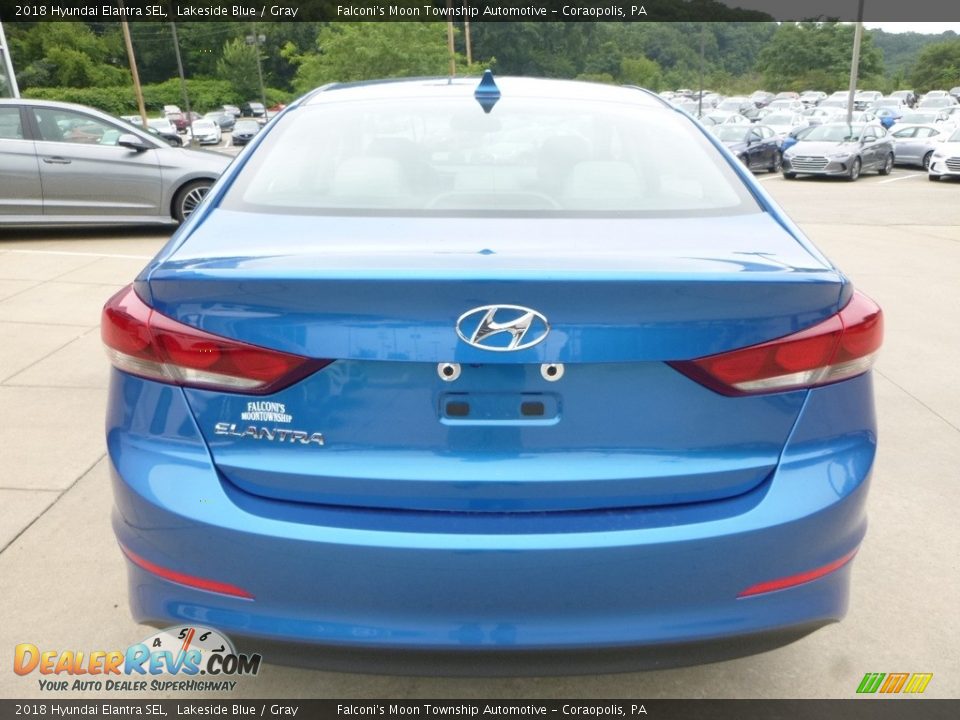 2018 Hyundai Elantra SEL Lakeside Blue / Gray Photo #6