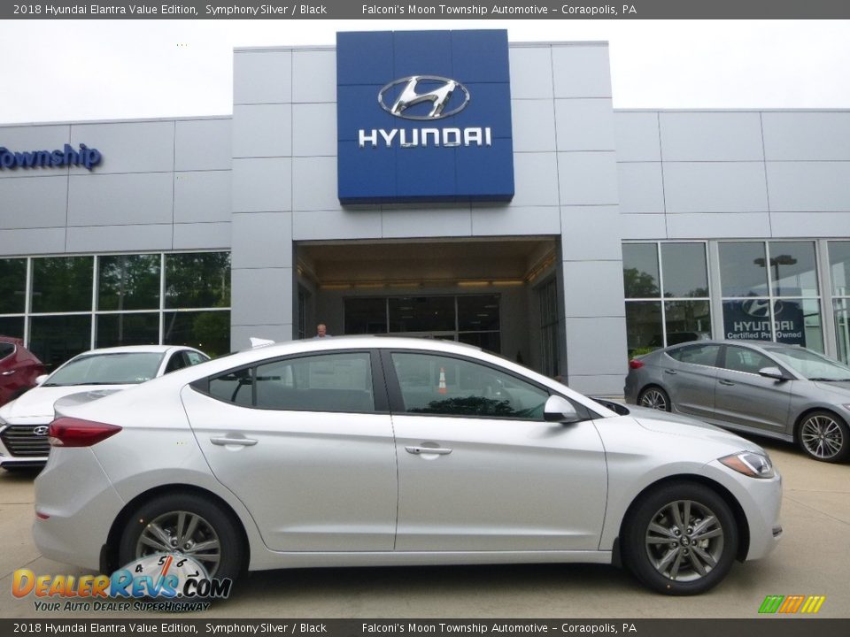 2018 Hyundai Elantra Value Edition Symphony Silver / Black Photo #1