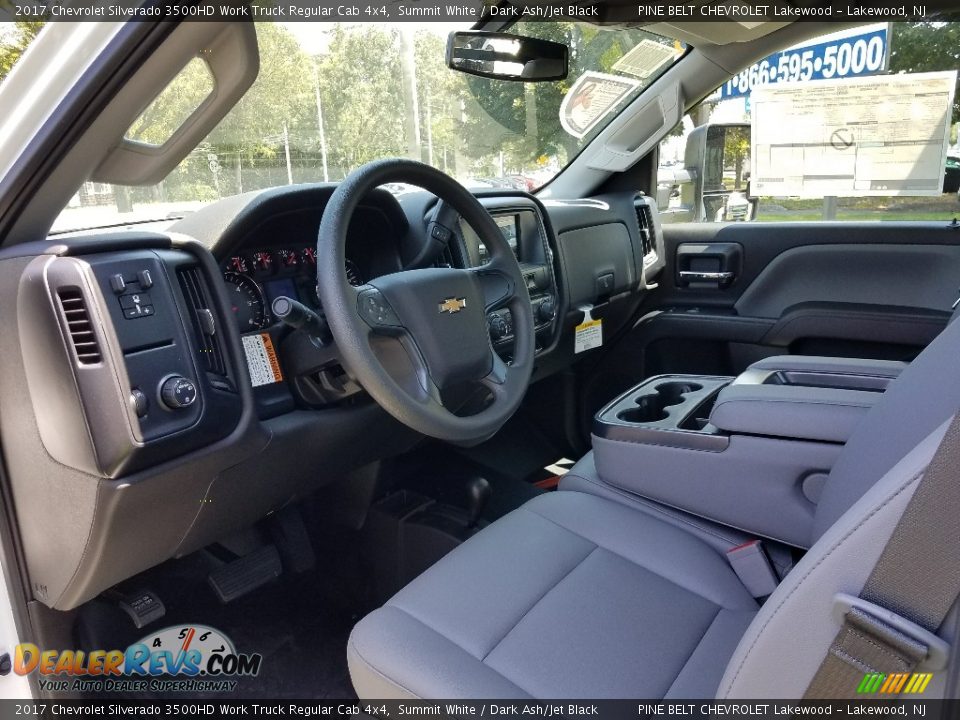 2017 Chevrolet Silverado 3500HD Work Truck Regular Cab 4x4 Summit White / Dark Ash/Jet Black Photo #7