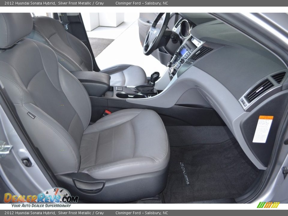 2012 Hyundai Sonata Hybrid Silver Frost Metallic / Gray Photo #15