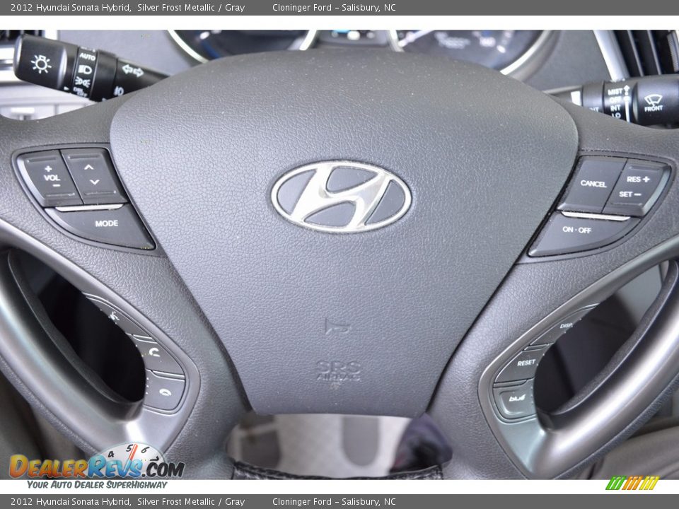 2012 Hyundai Sonata Hybrid Silver Frost Metallic / Gray Photo #20