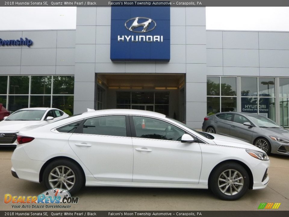 2018 Hyundai Sonata SE Quartz White Pearl / Black Photo #1