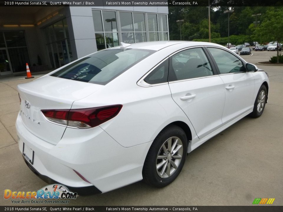2018 Hyundai Sonata SE Quartz White Pearl / Black Photo #2