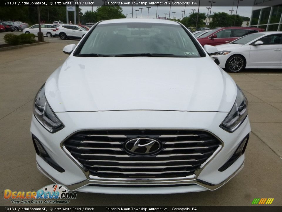 2018 Hyundai Sonata SE Quartz White Pearl / Black Photo #4