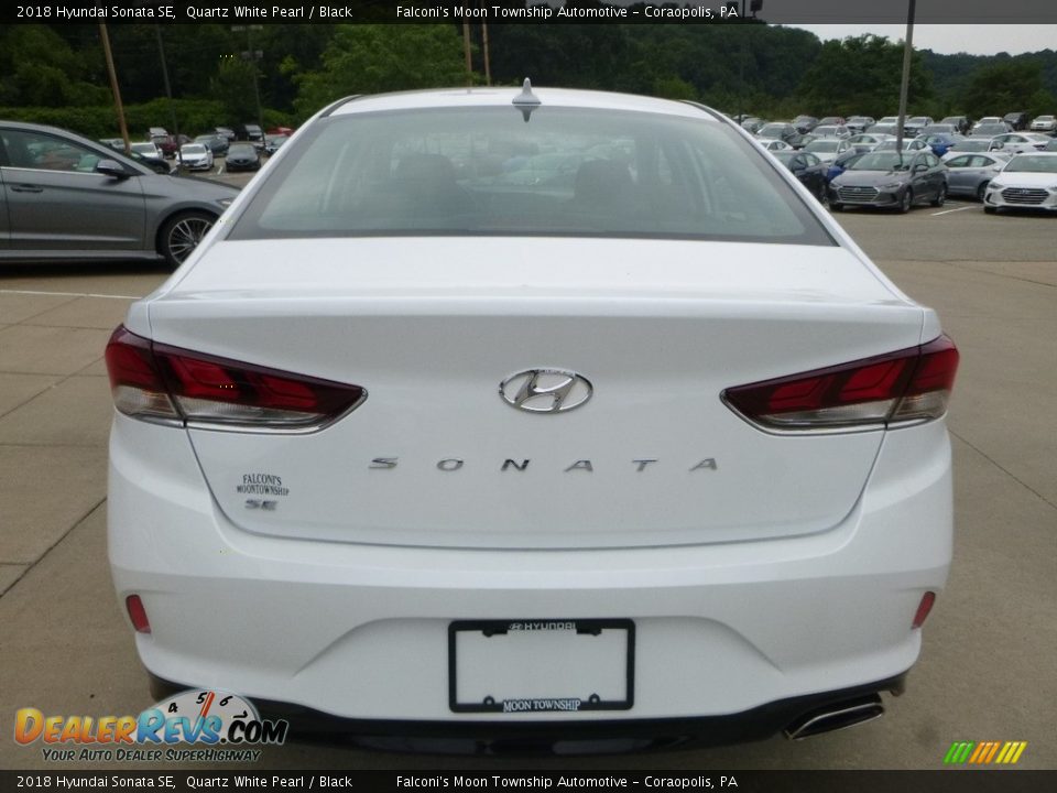 2018 Hyundai Sonata SE Quartz White Pearl / Black Photo #6