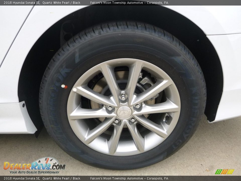 2018 Hyundai Sonata SE Quartz White Pearl / Black Photo #7