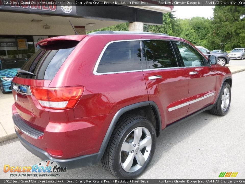 2012 Jeep Grand Cherokee Limited 4x4 Deep Cherry Red Crystal Pearl / Black/Light Frost Beige Photo #2