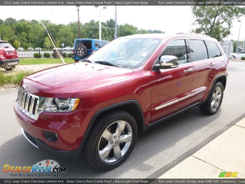 2012 Jeep Grand Cherokee Limited 4x4 Deep Cherry Red Crystal Pearl / Black/Light Frost Beige Photo #5